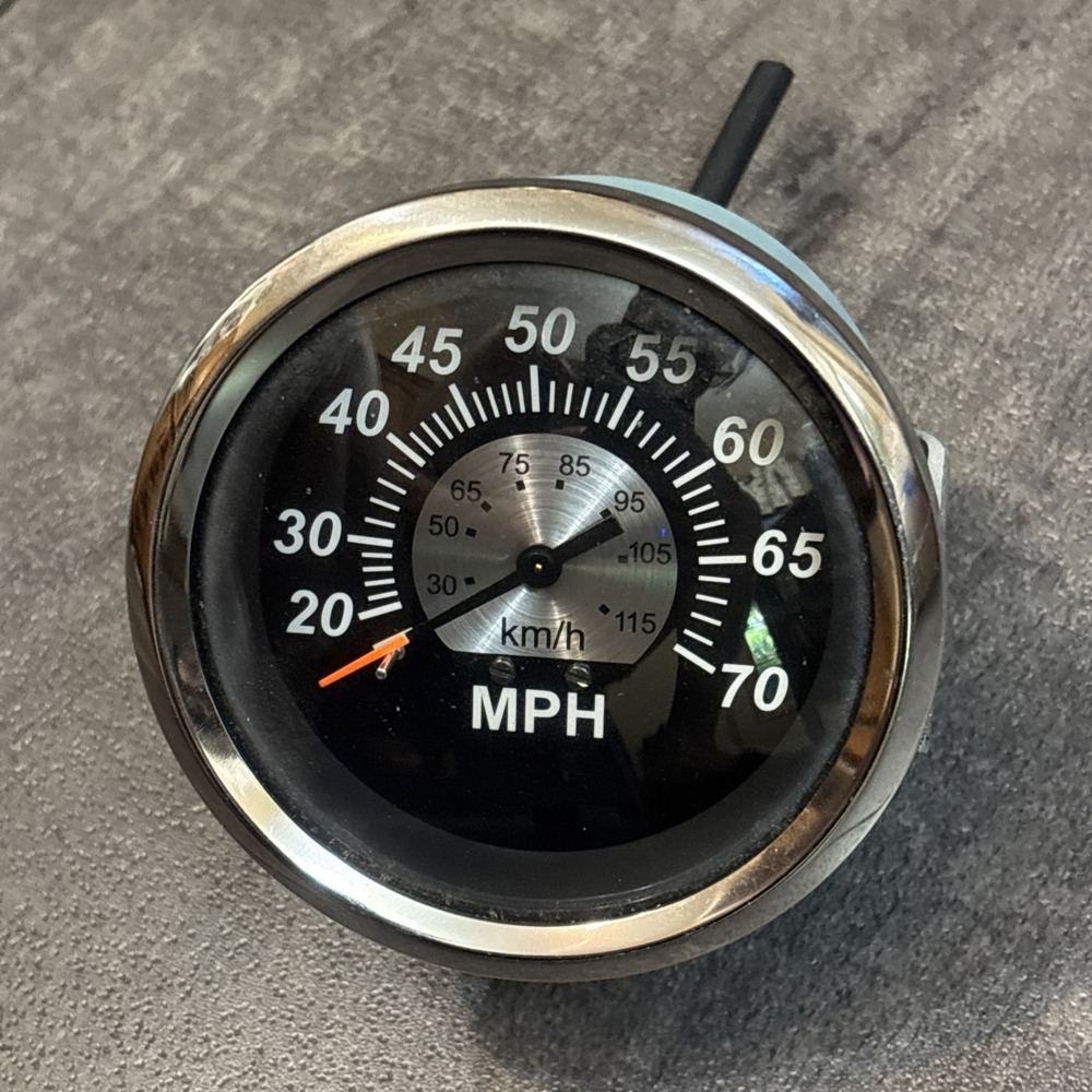 Teleflex Speedometer 70 MPH P# 67285 Marine Boat Console 223/14 3.75" Face Round